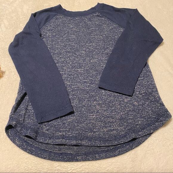 Wonder Nation Long Sleeve Baseball Tee Shirt Boys Size XS / 4 - 5 Blues - Picture 1 of 4